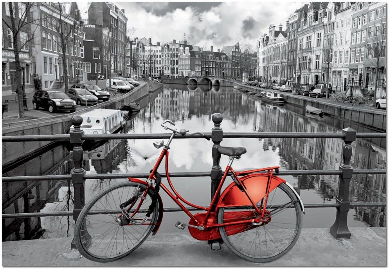 Educa Amsterdam Puzzle (1000 Piece), Black/White
