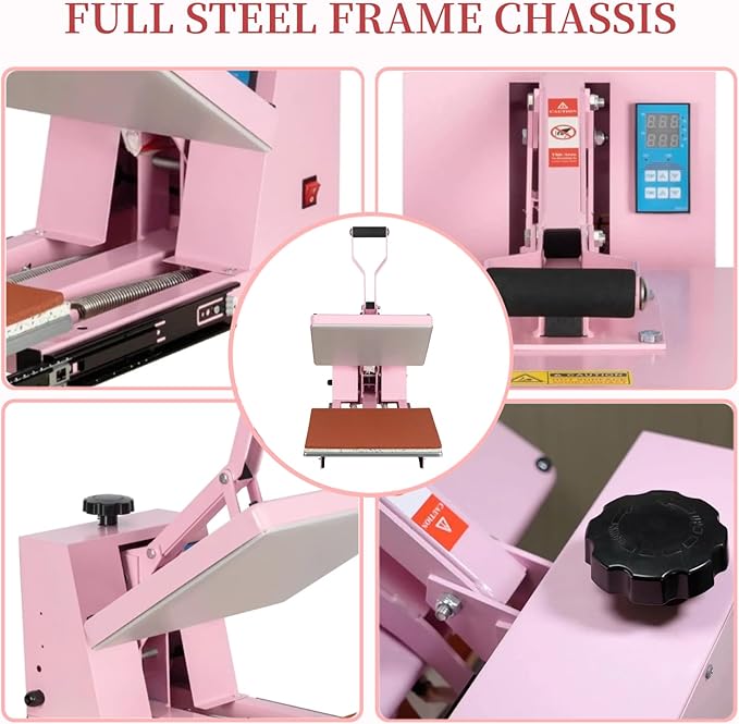 Termofijadora Manual 15x15 Eonvest 1400W, 55 lbs, Rosa miniatura 8