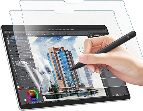 Vista 16 de MoKo Protector de pantalla mate PET para Microsoft Surface Pro 10 2024 / Surface Pro 9 de 13 pulgadas 2022 / Pro 8 2021 / Pro X, escribe, dibuja
