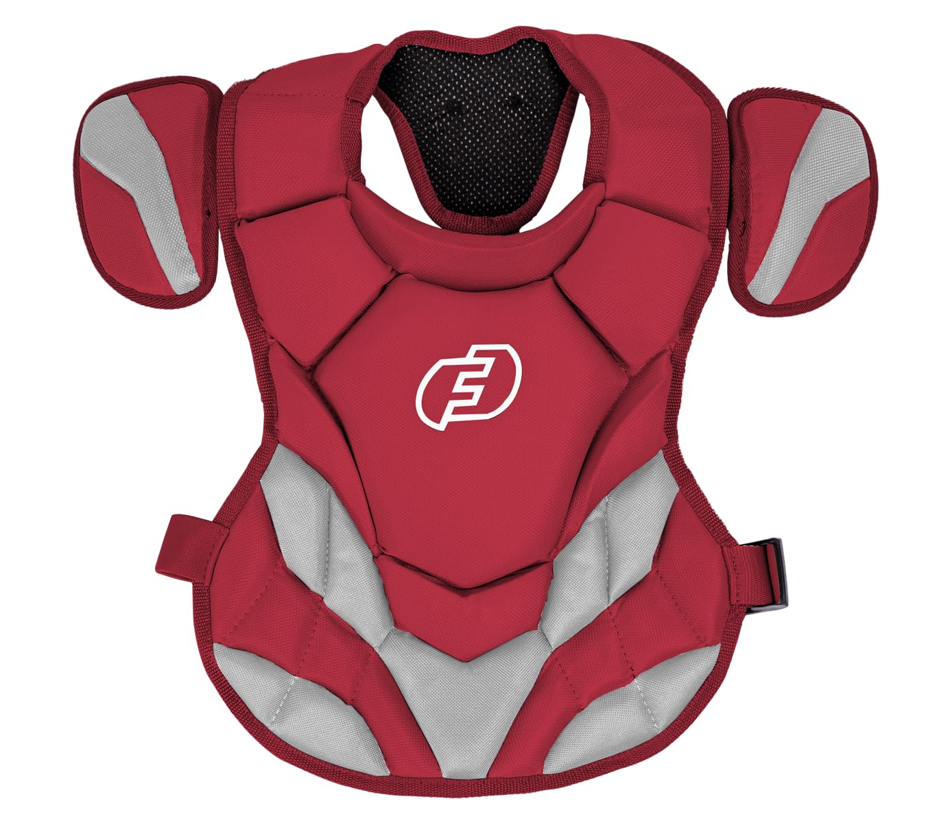 FORCE3 Defender Catcher Chest Protector - Junior (Ages 7-9) | Meets NOCSAE (Red/Gray)