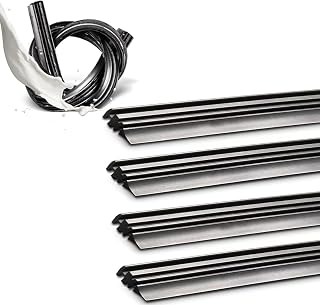 Veroral 26 Inch Silicone Wiper Blade Refills - Universal DIY Cut-to-Fit for Frameless Wipers on Cars, SUVs, Trucks, Vans - 4 Pack Noise-Free All-Weather
