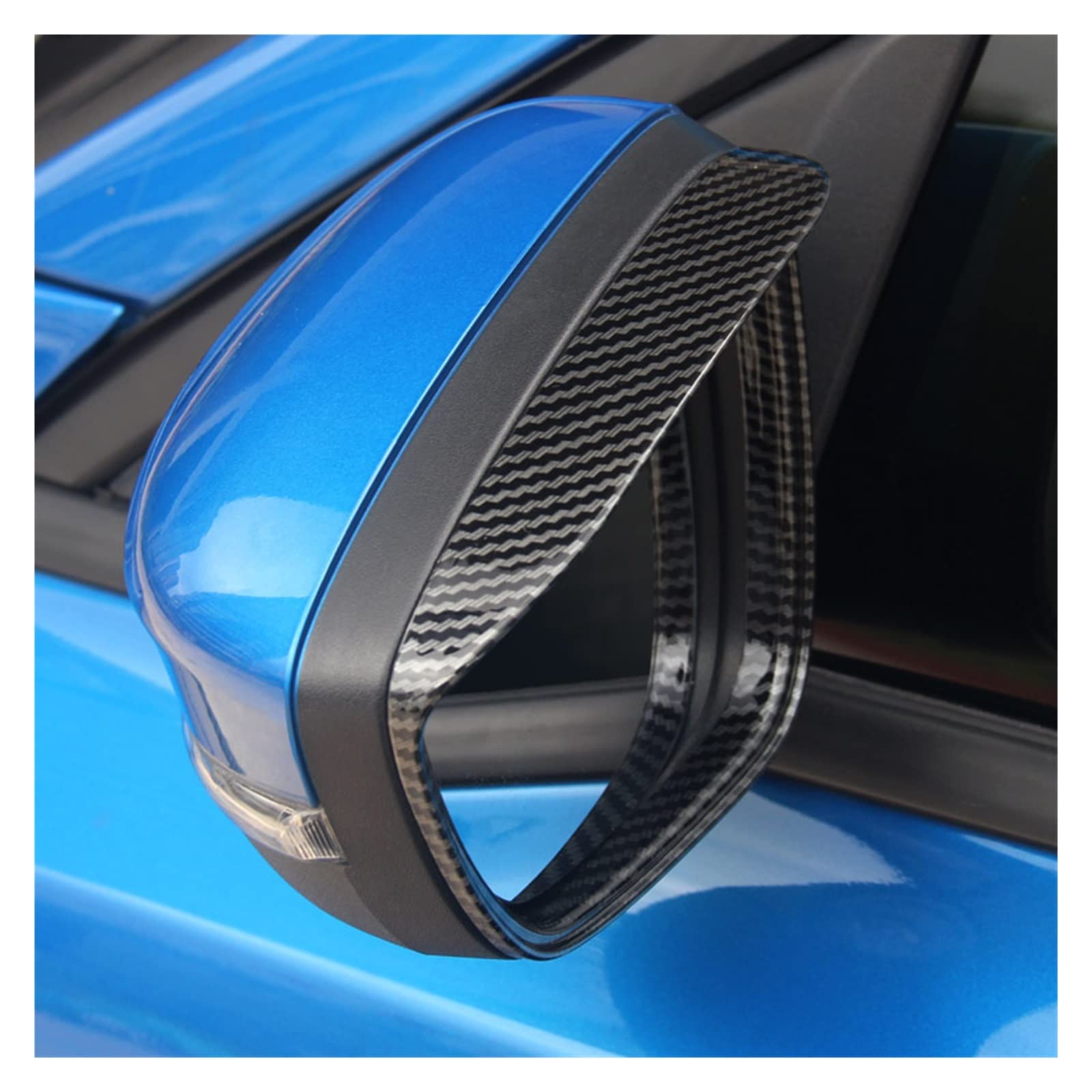 Calotta Specchietto Retrovisore Per Ford Per Focus MK4 Per ST Line 2019 2020 2021 Car Side Door Retrovisore ABS Fibra Di Carbonio Vista Specchietto Retrovisore Copertura Trim(Carbon fiber style B)
