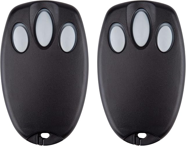 2 x Replacement Garage Door Remote Control Chamberlain Liftmaster Motorlift 94335E | 84335E | ML700 | ML500 | ML850 | Merlin + C945 | C840 Security + 433.92Mhz Handheld Transmitter