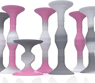 POPDARTS PRO Pack Game Set (Pink & Gray Swirl) - Indoor, Outdoor Suction Cup Throwing Game - Competition with a POP