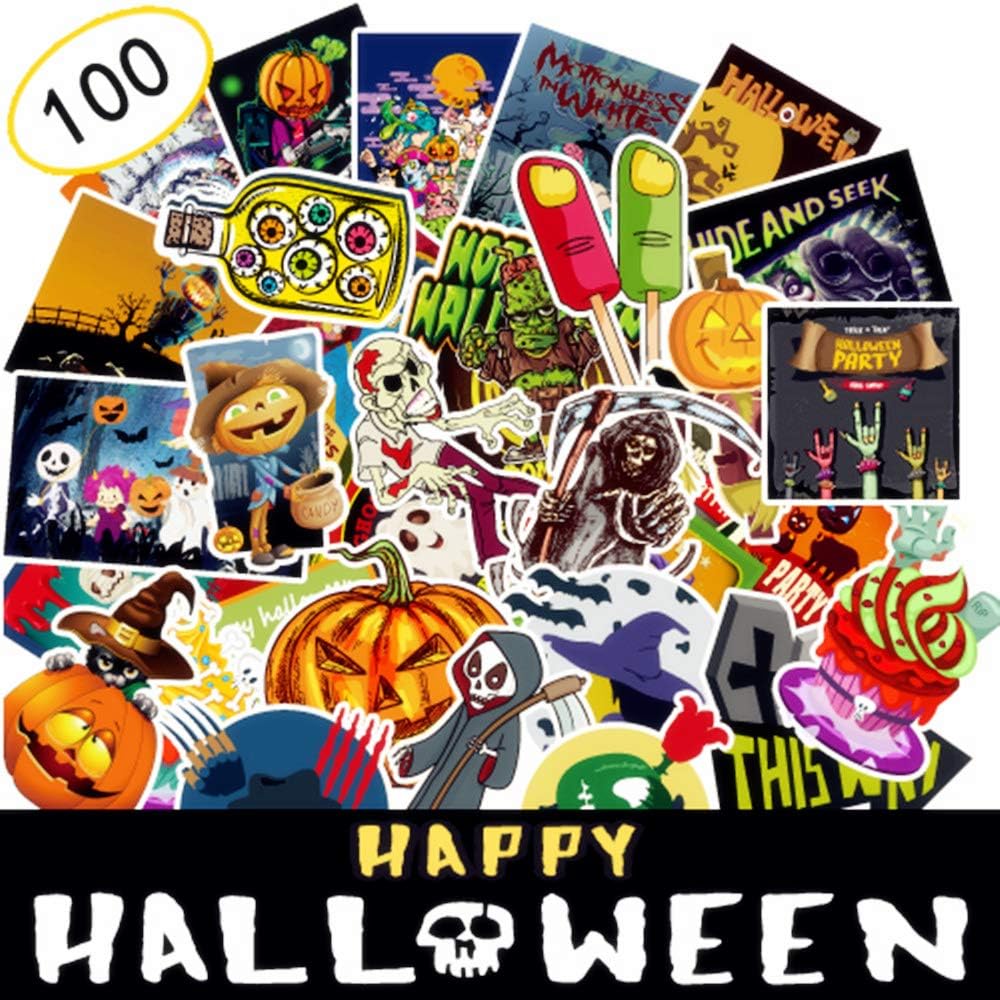 AhaSky Stickers, Stickers Pack 100pcs, Vinyl Decal Stickers Pack Graffiti for Laptop Macbook Skateboard Snowboard Luggage Suitcase iPhone Car Bike Motorcycle, Laptop Stickers, Bumper Stickers
