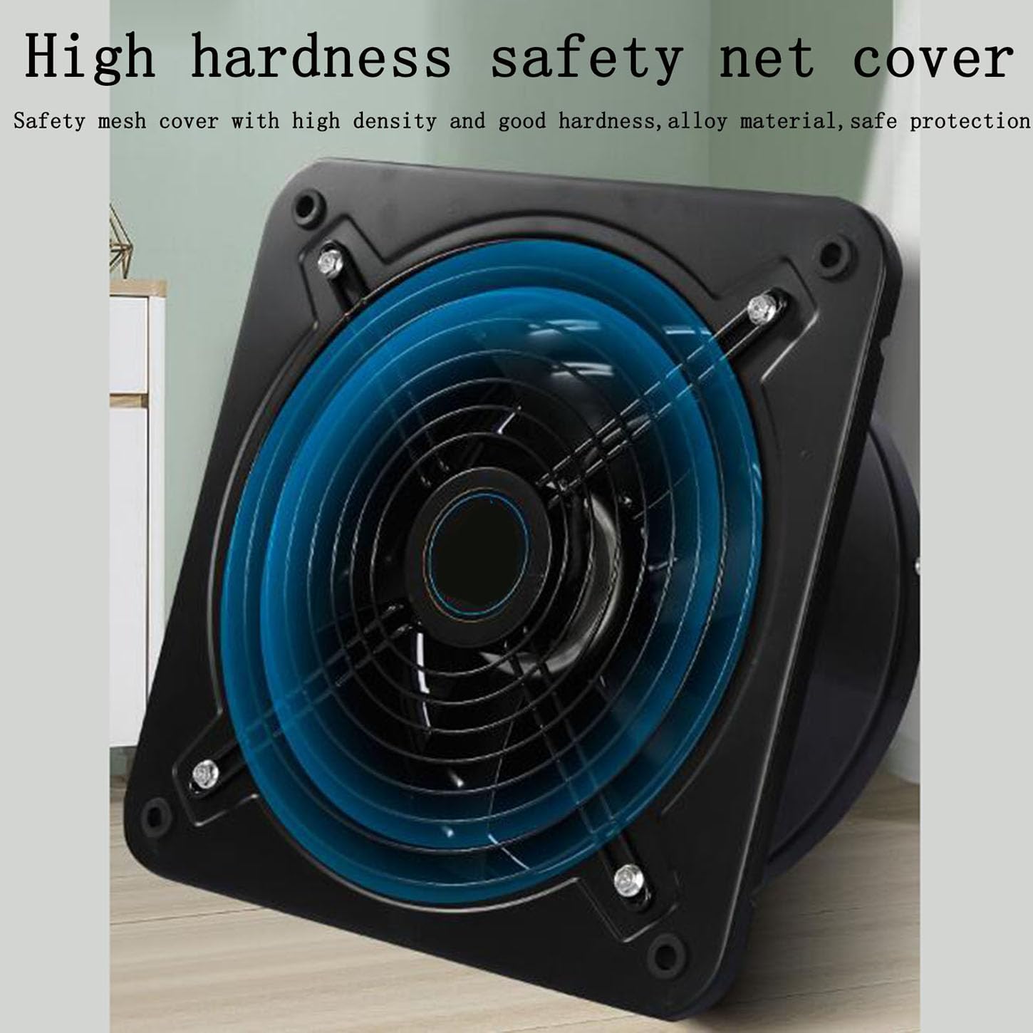 Estrattore Aria Flusso Assiale,Piazza Aspiratore Bagno,Griglia di Sicurezza Crittografata,220V Ventola Aspirazione,per Magazzino,Cucina Ventilazione E Soffiatore di Scarico,14 Inches