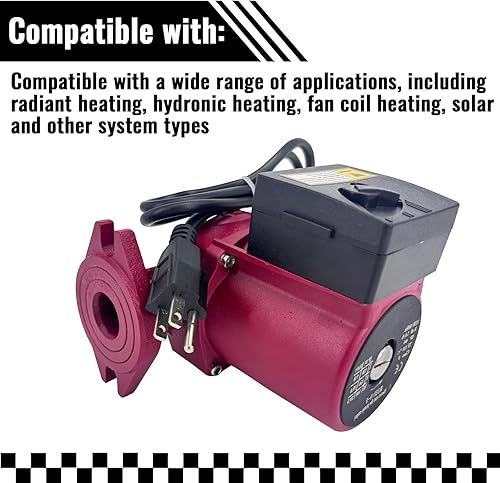 Miniatura 3 de UPS26-99FC 115V 16HP Bomba de caldera de bomba de circulación de agua utilizada para calefacción radiante, calefacción de bobina de ventilador,