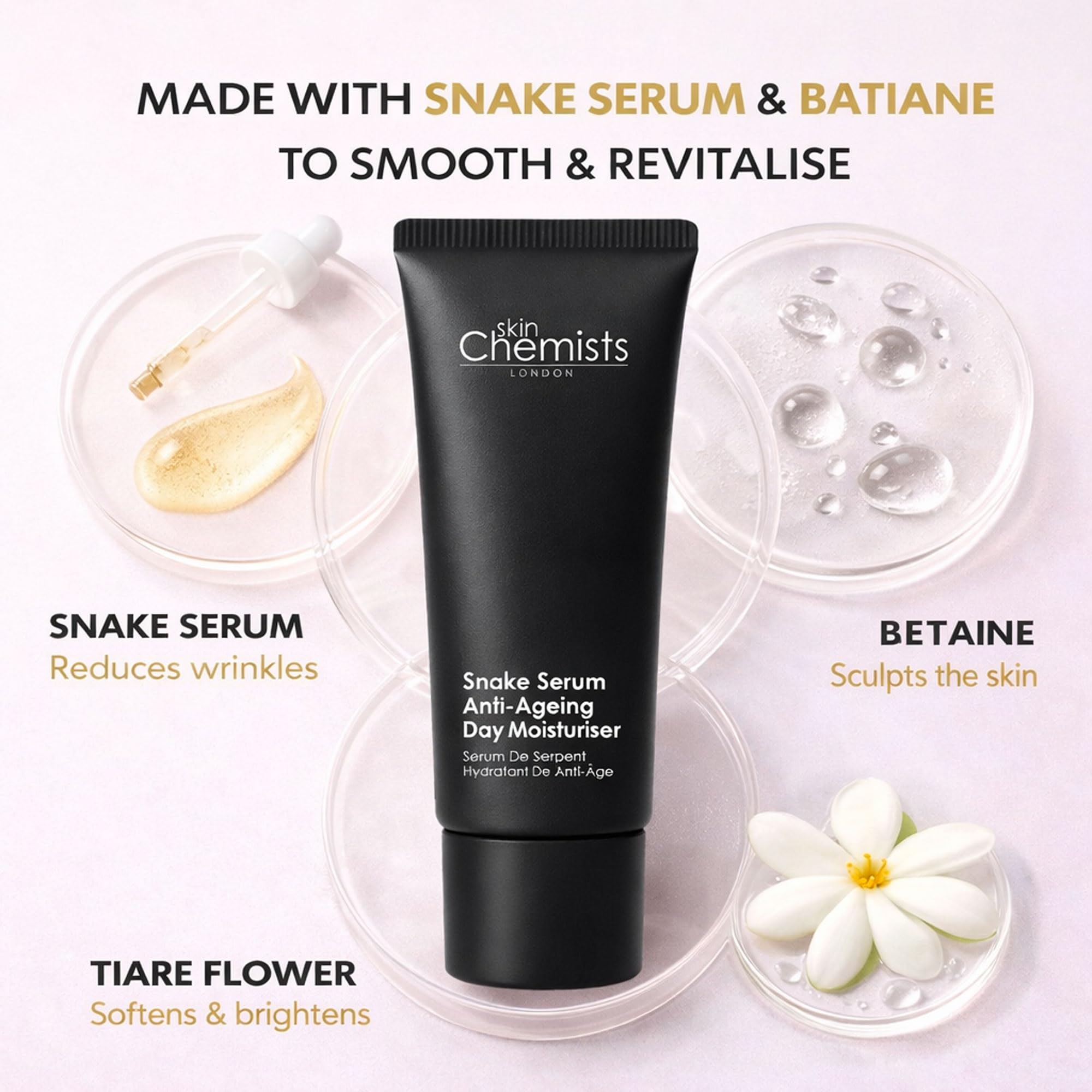 skinChemists Snake Serum Anti-Ageing Day Moisturiser 50ml