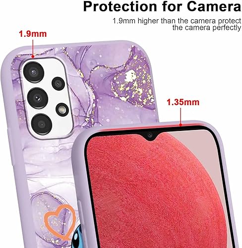 Miniatura 4 de Paquete de 2 bonitas fundas de dibujos animados para Samsung Galaxy A13 4G de 6.6 pulgadas, funda protectora de TPU suave a prueba de golpes para