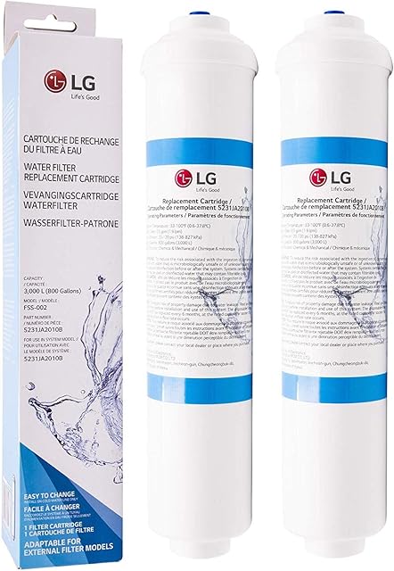 2x LG Original Water Filter - 5231JA2010B - 3890JC2990A