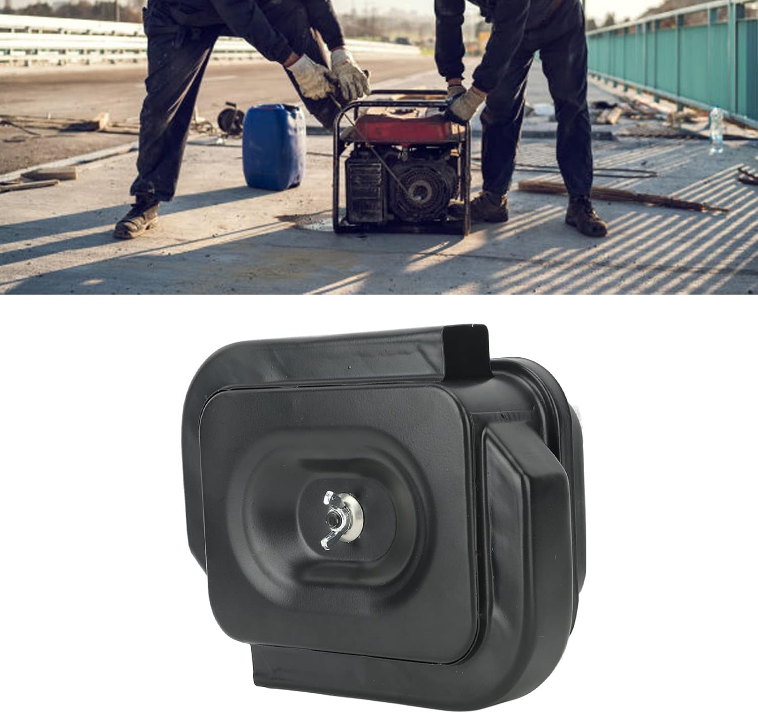 192F Generator Air Filter Assembly, Iron Material, 20x16x9.4cm Single Cylinder Air Cooled Generator Filter - Durable Construction, Easy Installation, Ideal for Garden and