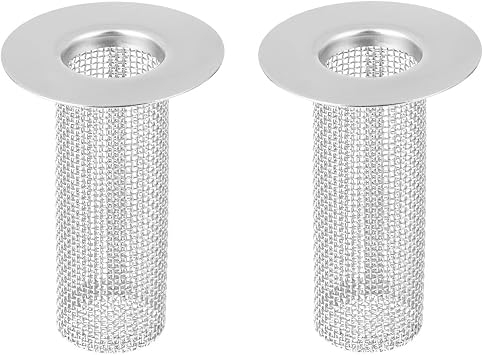 HomeSoGood 2Pcs Bathroom Toilet Floor Drain Filter Mesh, Non-Clogging Stainless Steel Kitchen Sink Strainer Drain Sealing Cover