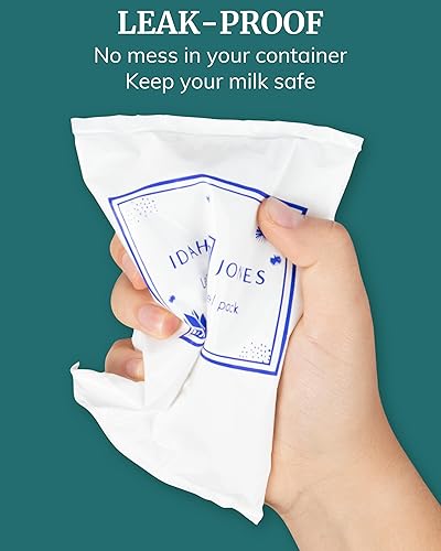 Miniatura 7 de Bolsa de hielo de leche materna para almacenamiento de biberones, lactancia, congelador y bolsa enfriadora de leche  Bolsas de hielo suaves de larga
