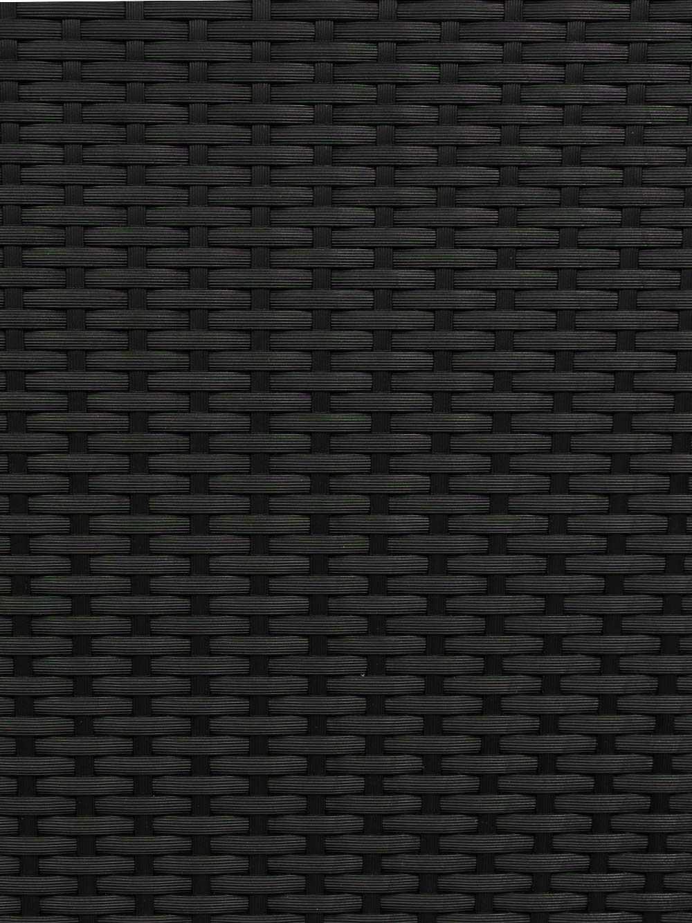 Pflanzwerk® ÖKOSYSTEM Donica na rośliny kwadratowe, doniczki na kwiaty z systemem nawadniania, 75 x 40 x 40 cm, rattan, czarny, donica na kwiaty do wewnątrz i na zewnątrz, ochrona przed