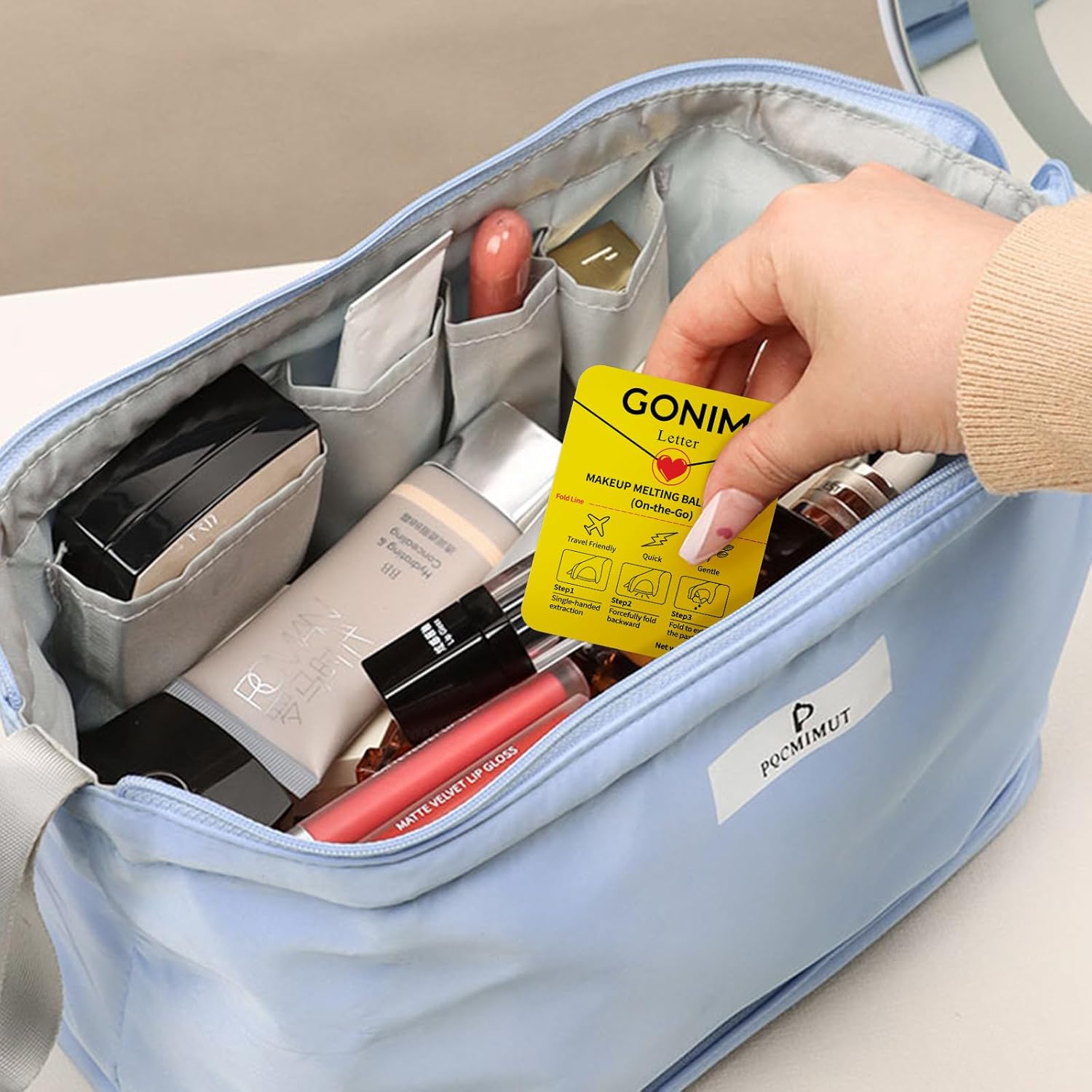 GONIM Cleansing Balm Makeup Remover, Hydrating Facial Cleanser for On-the-Go, Makeup Remover Melting Balm, Travel Size Mini Makeup Cleansing Oil, Travel Essentials for Women, Soothing 3gx15pcs - Image 7