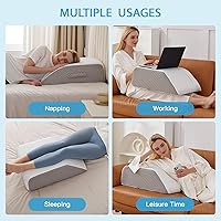 Vista 6 de Leg Pillow Elevation Blood Circulation, Leg Wedge for Elevation for Swelling, Leg Elevating Pillow for After Surgery, Memory Foam Foot Knee Pillow