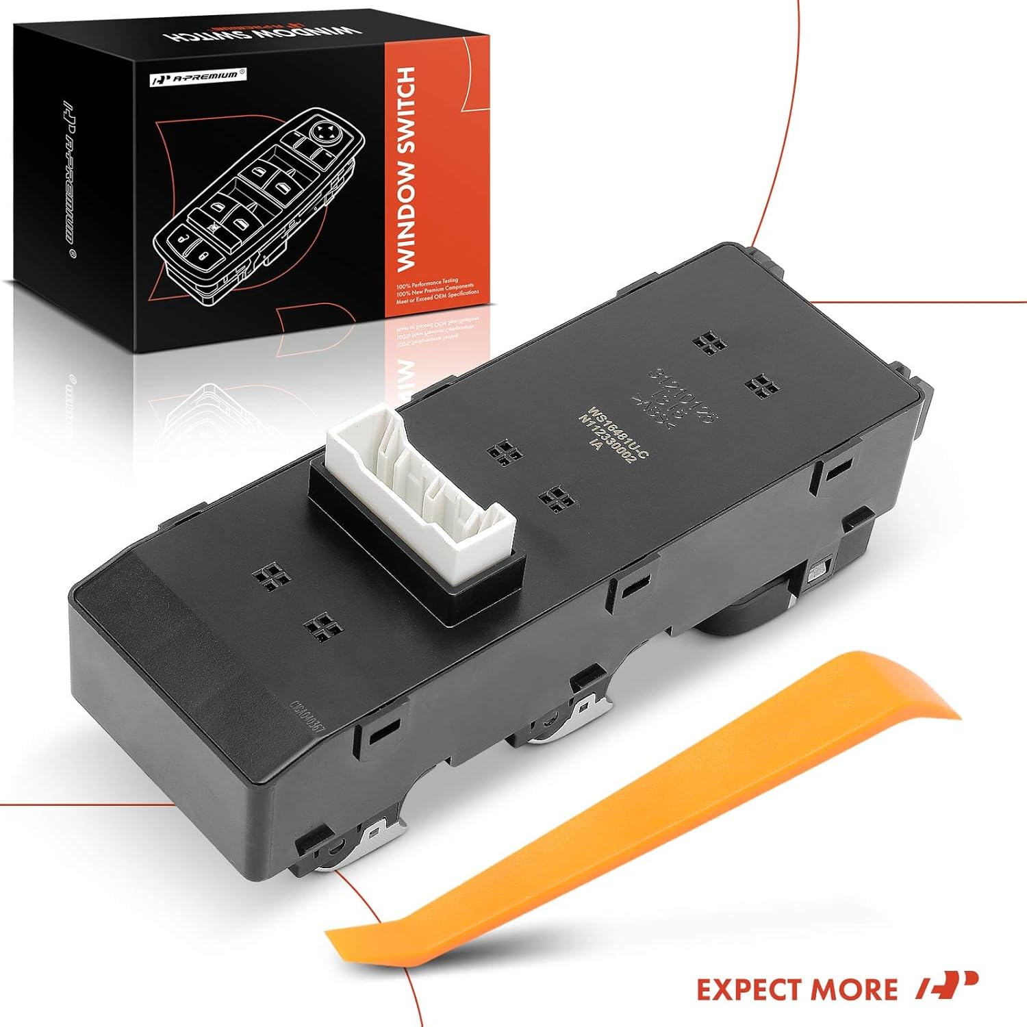 A-Premium Master Power Window Switch Compatible with Kia Optima 2016 2017 2018, Replace# 93571D4000