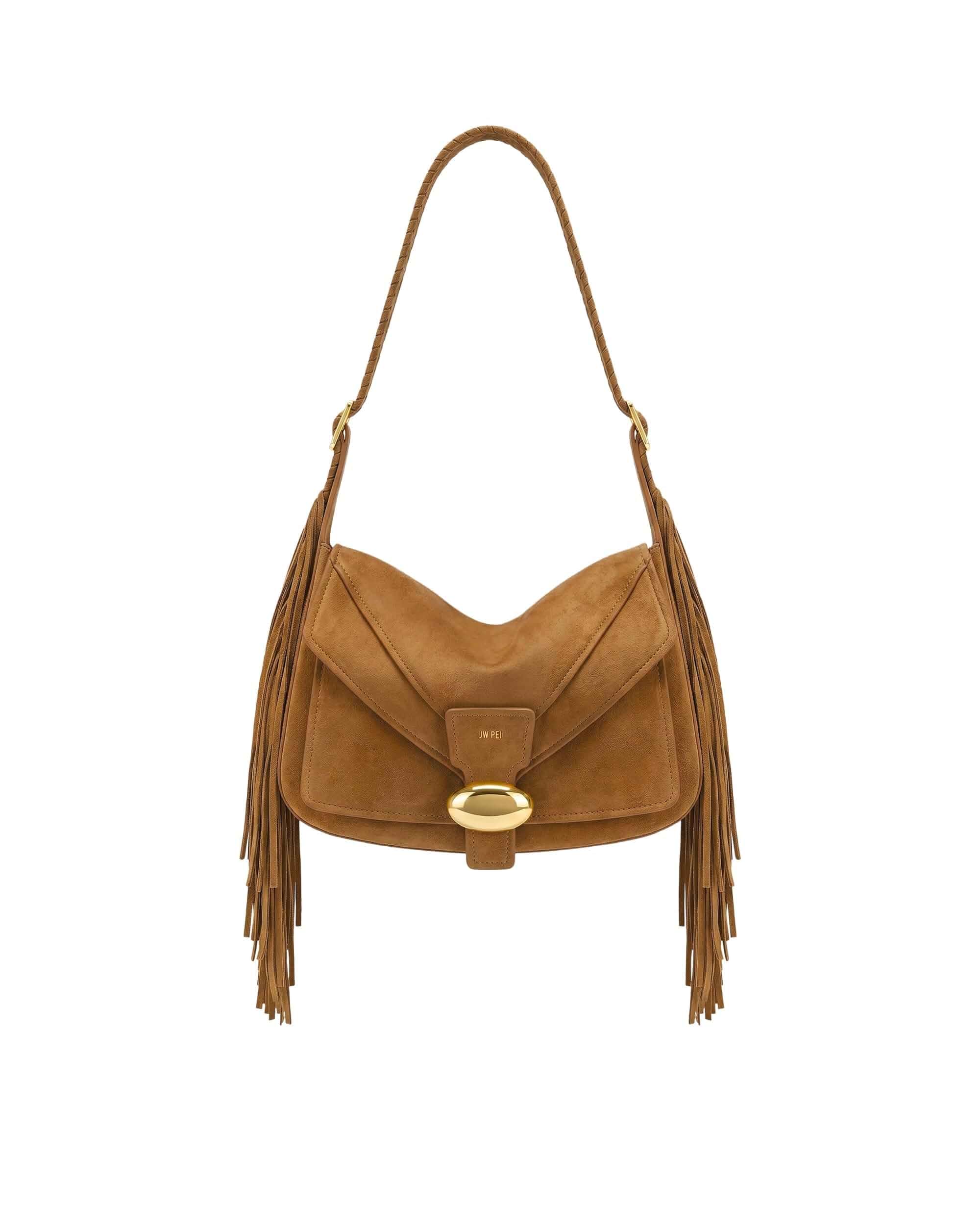 JW PEI Women's Avery Fringe Faux Suede Shoulder Bag