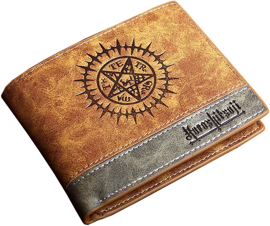 Black Butler Multi-Card Compact Center Flip Bifold Wallet