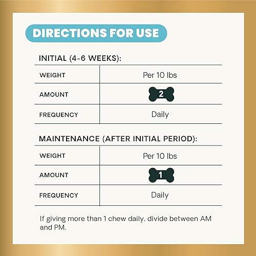 Miniatura 8 de VETRISCIENCE Glycoflex Clinically Proven Hip and Joint Supplement with Glucosamine for Dogs - Vet Recommended Mobility Support Supplement with DMG