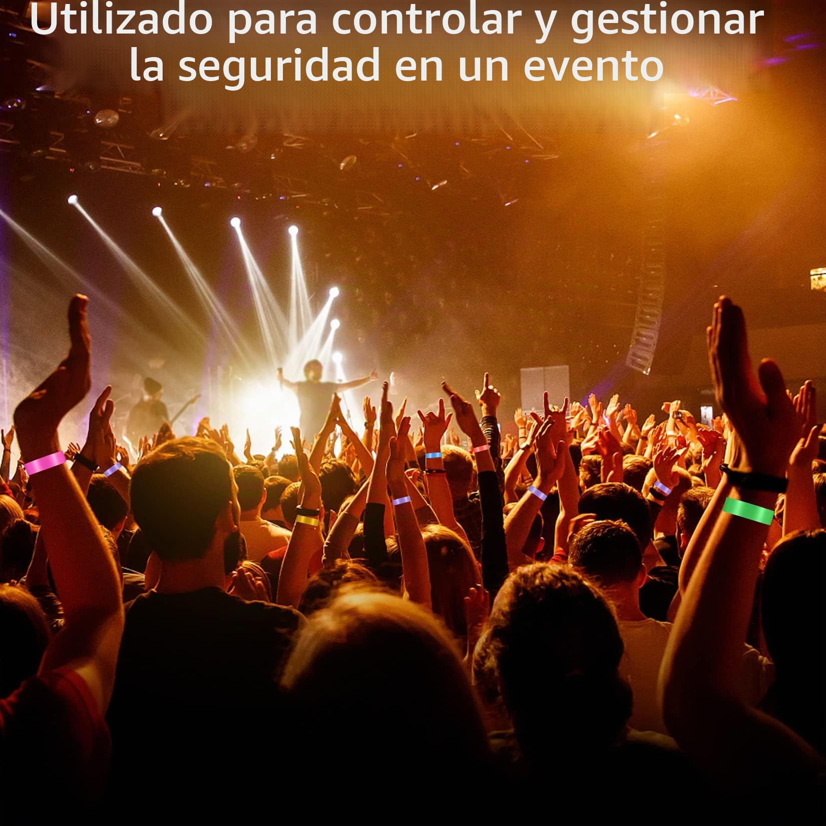 140 Piezas Pulseras Identificativas Impermeables de Papel para Eventos Fiestas
