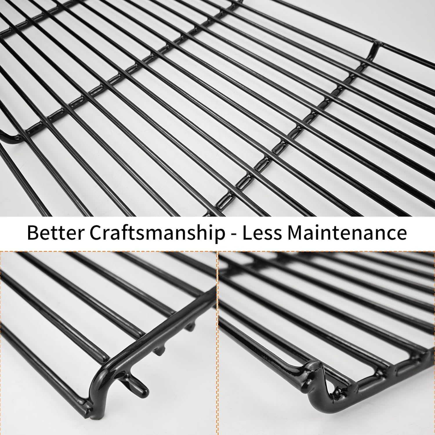 Upper Cooking Rack for Pit Boss Pro Series 1150 1100 Porcelain Steel Warming Rack for Pit Boss PB1150PS1 PB1150PS2 PB1100PS1 Upper Cooking Grate Replacement