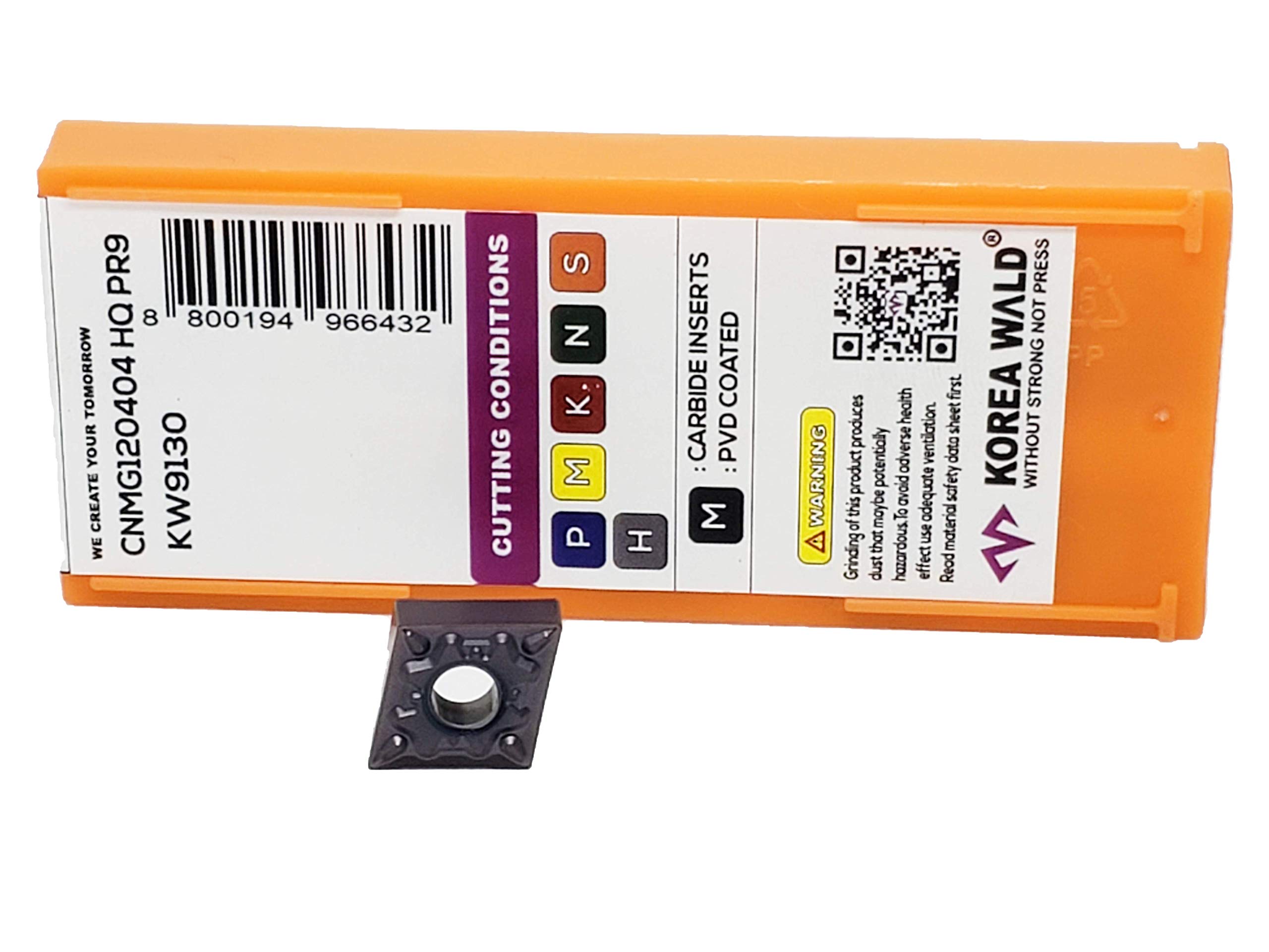 Sponsored Ad - Turning Inserts CNMG 120404 Turning Tool for Steel Turning Cutting Tool Indexable Solid Tungsten Carbide Inserts PVD Coated for Stainless Steel Cutting 10 Pcs Pack