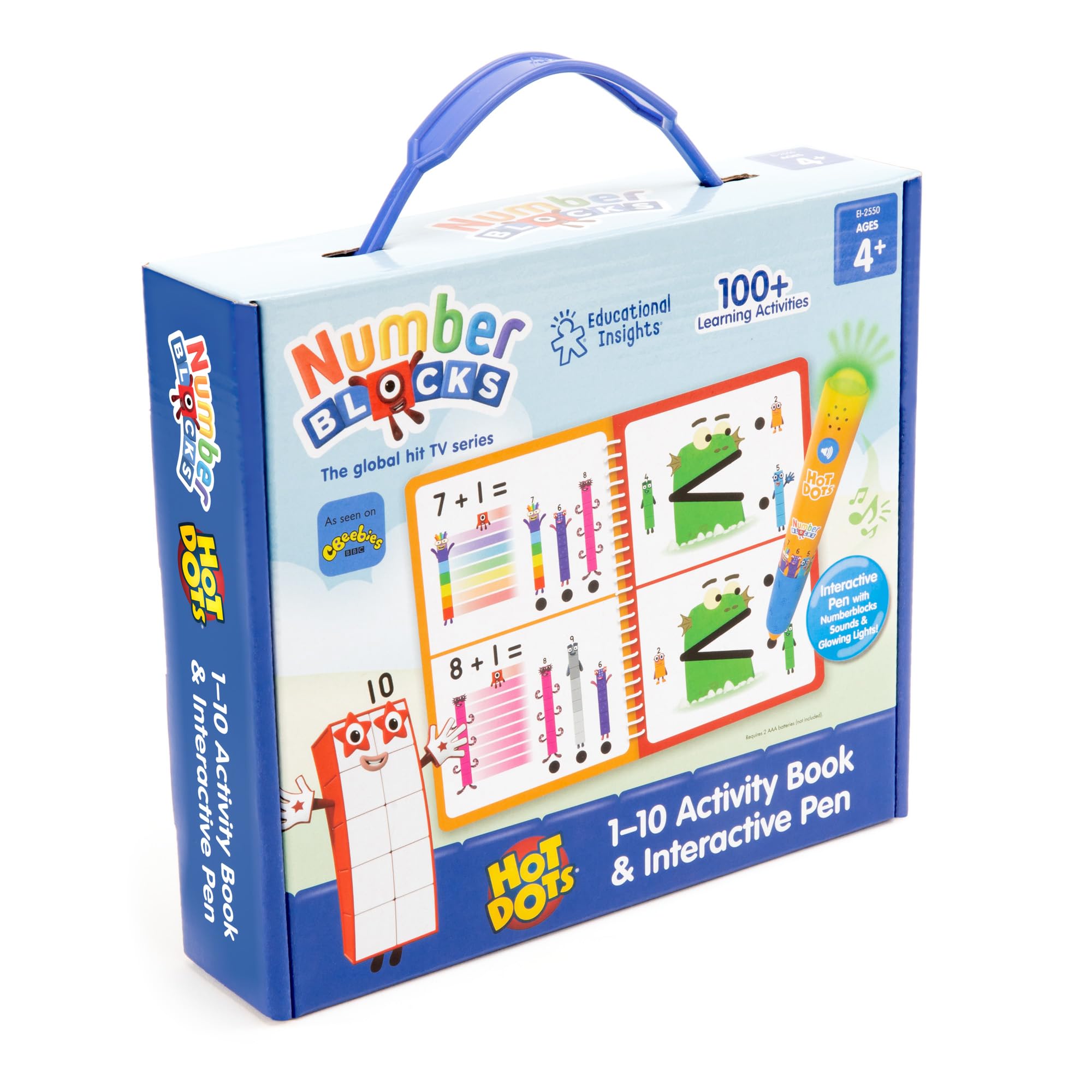 Educational Insights Hot Dots Numberblocks Workbook Numbers 1