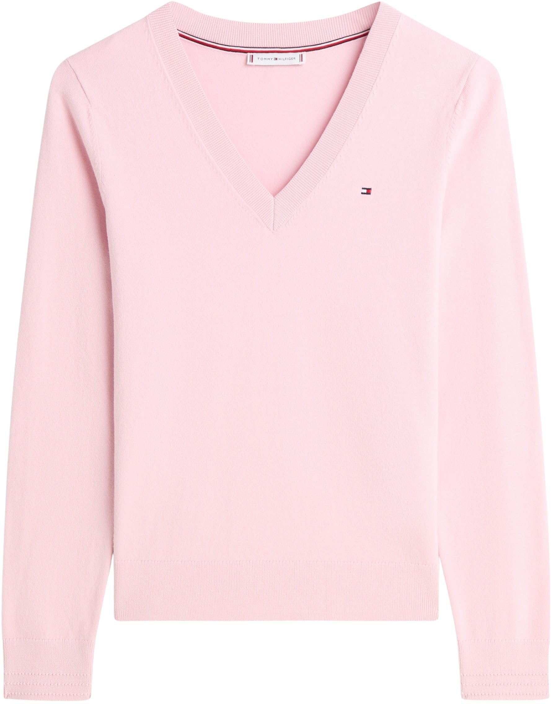 Tommy Hilfiger Women’s V-Neck Jersey Knitted Jumper