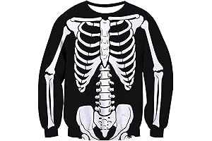 Spooky Skeleton Long-Sleeve Shirts for Men: The Perfect Halloween Costume