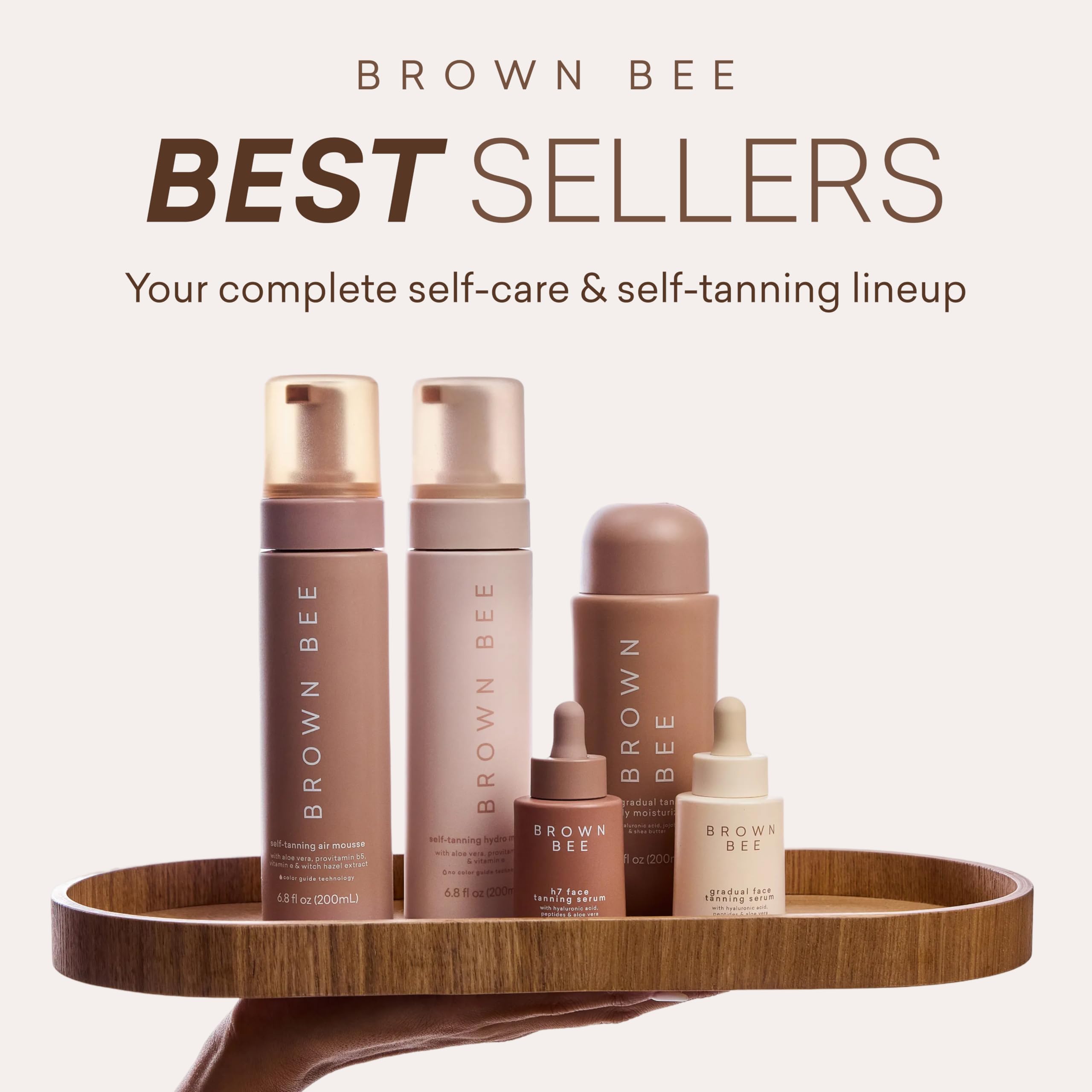 Brown Bee H7 Face Self-Tanning Serum 25 ml with Hyaluronic Acid & Aloe