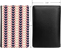 Vista 2 de PU Leather Passport Holder Travel Wallet RFID Blocking Card Case Cover With Unique