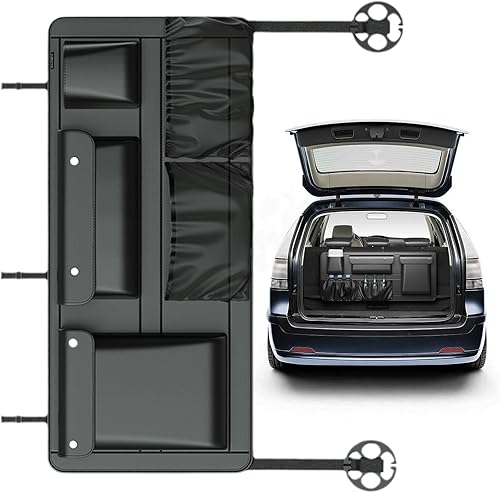Car Trunk Storage - Space-Saving Magnetic Large Capacity - Vehicle Cargo Holder Seat Storage Bag  for Grocery Cargo Gear Tool Travel Camping