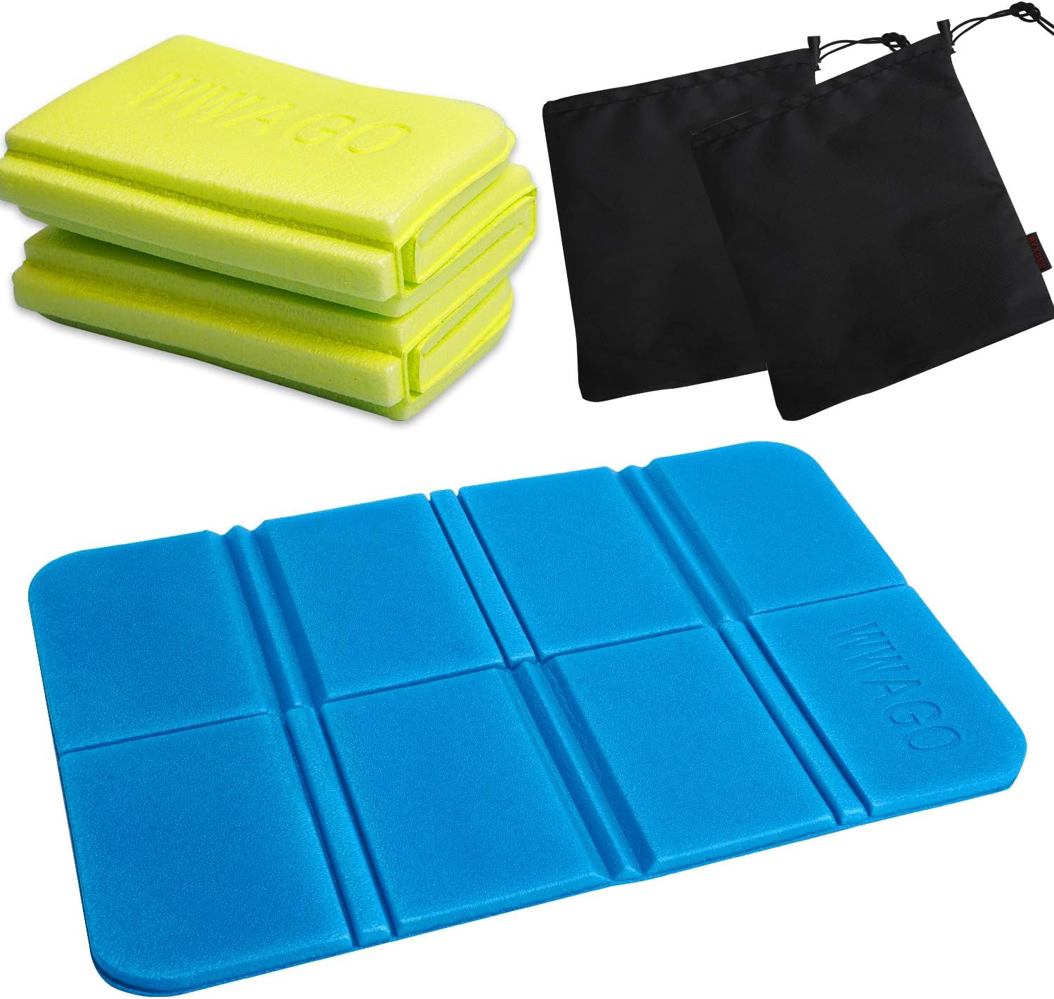 LOVEXIU Foldable Seat Cushion Outdoor Portable Waterproof Seat Thermally Insulated Folding Sit Mat for Outdoor Garden Camping Picnic Hiking(2Pcs)