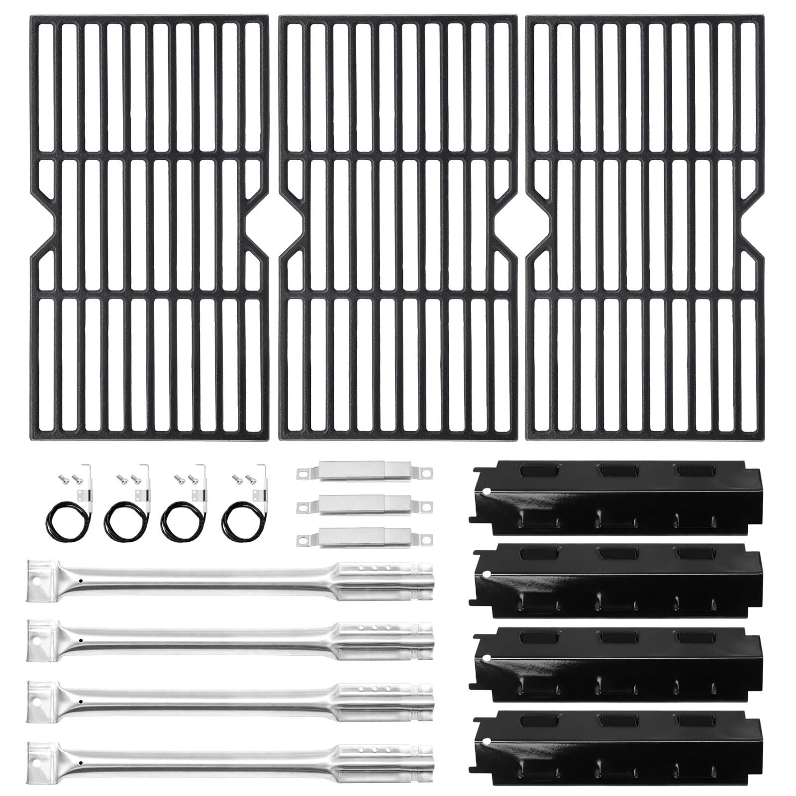 Kit grilles et plaques pour barbecue idéal pour vos repas de jardin en famille