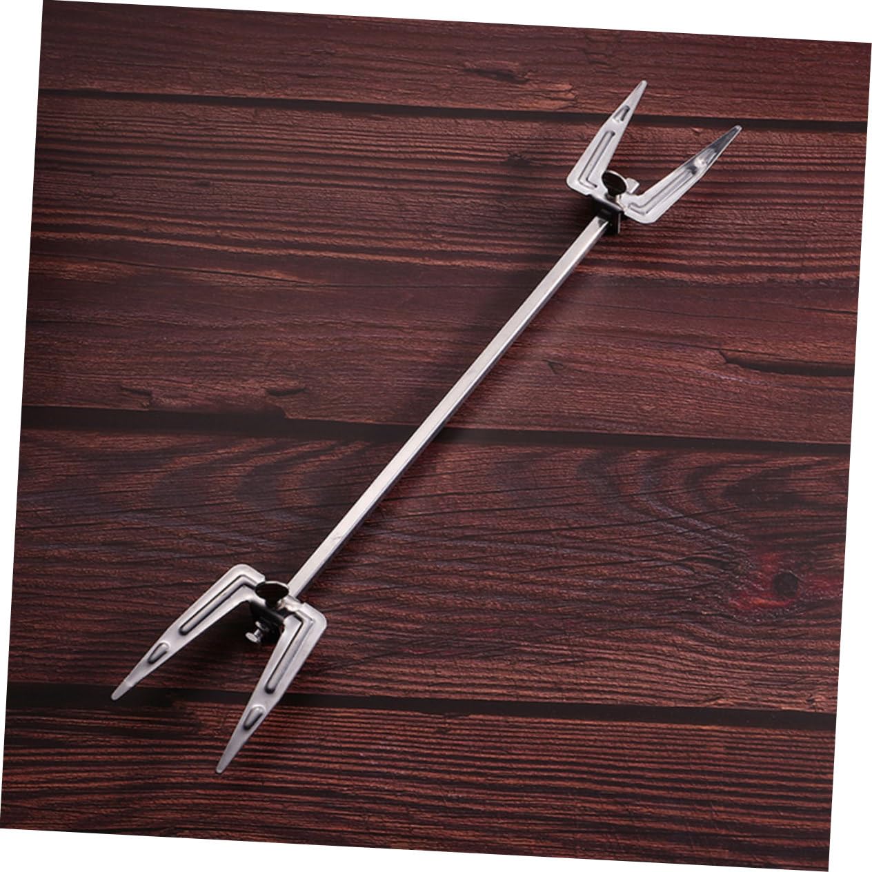 Forchette Rotanti 2 Pezzi per Pollo Arrosto in Acciaio Inox Accessorio per Forno e Griglia, Stabili e Facili da Riporre