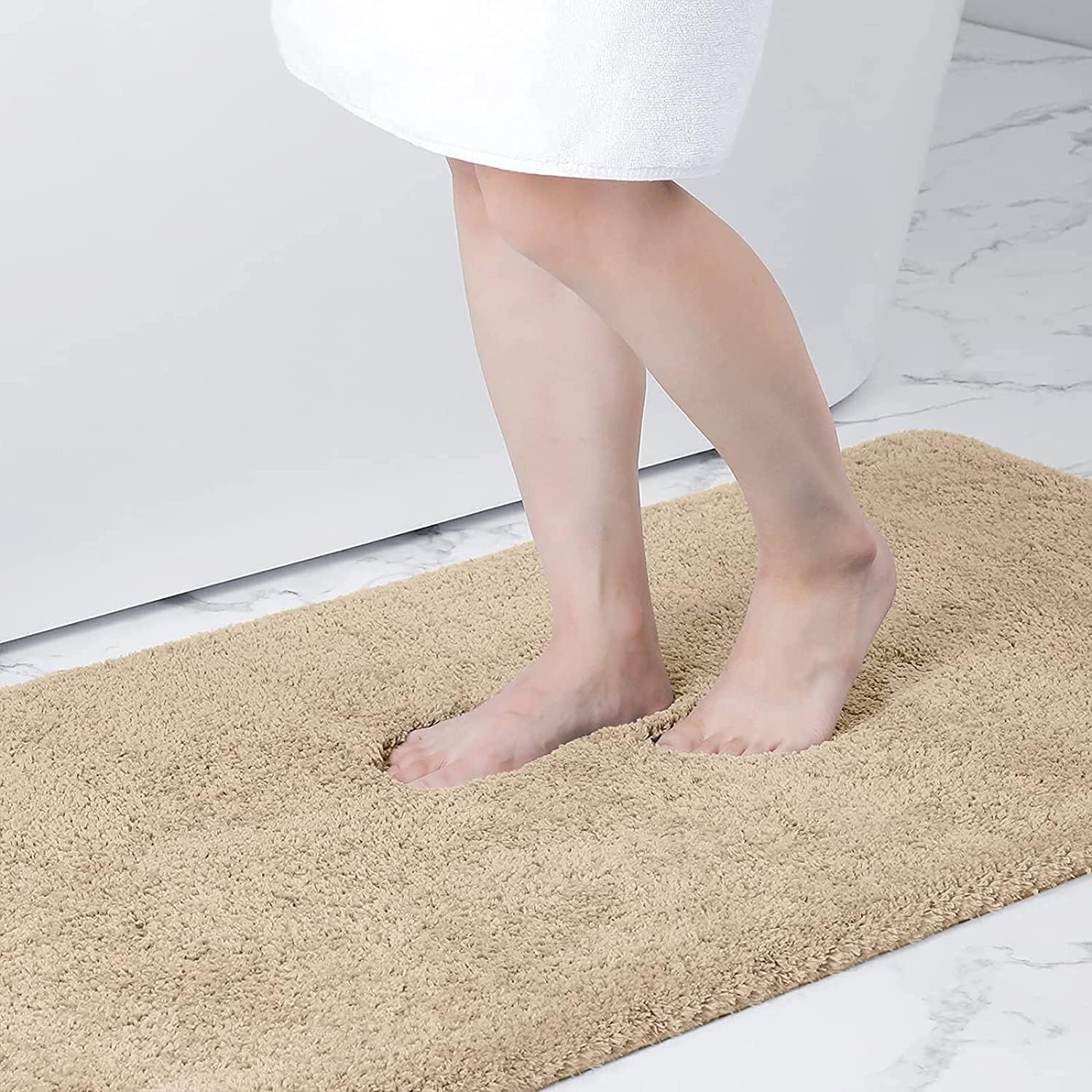 Beige Microvezel Badmatten kopen? ✔️ Tot 20% korting