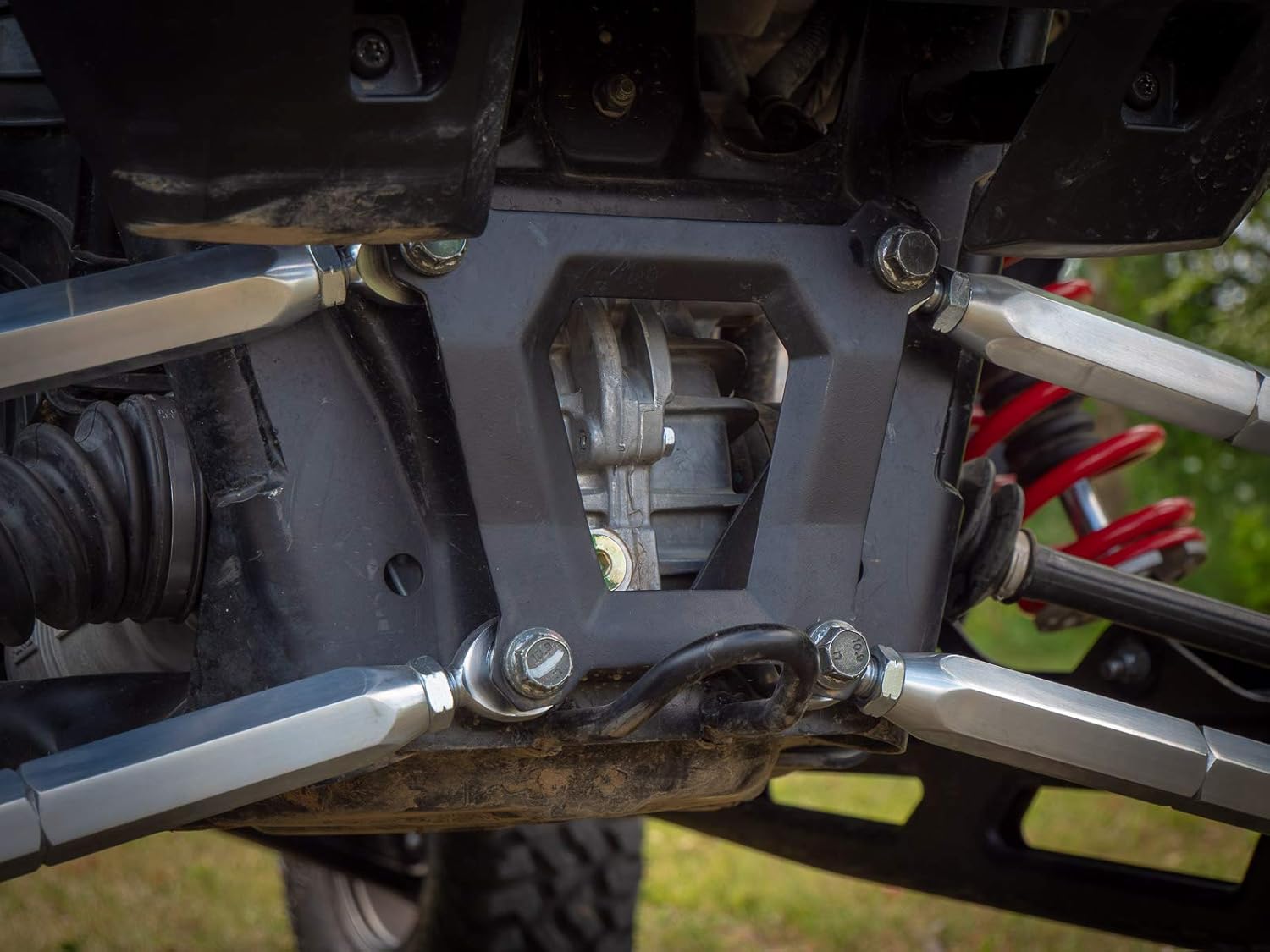 SuperATV Billet Aluminum Rear Radius Arms/Rods for Polaris RZR XP Turbo S / S4 (2018+) | Does Not Work With Polaris Rear Bumpers