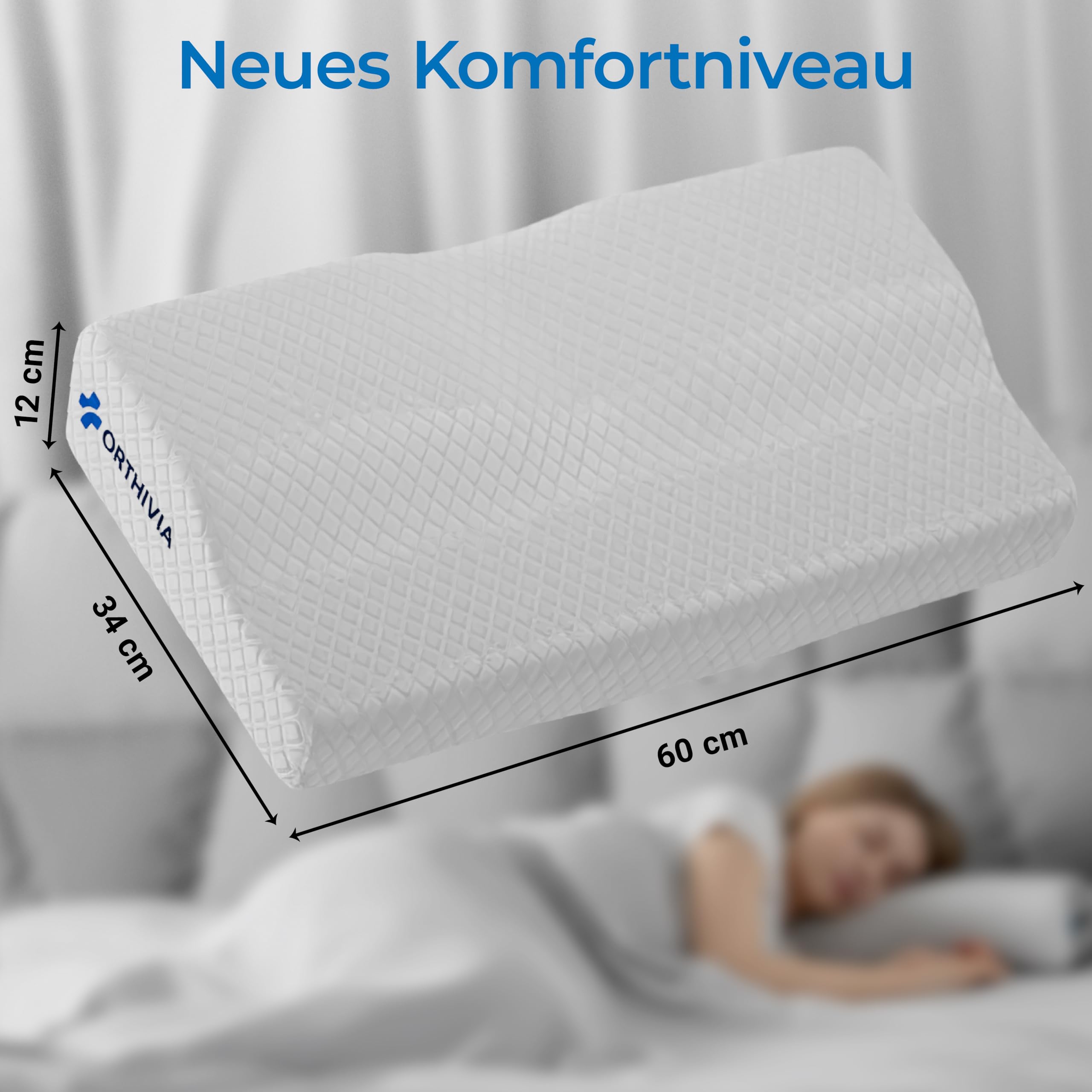 Seitenschläferkissen Nackenkissen - Memory Foam Kissen Ergonomisches Nackenkissen Kopfkissen | Nackenstützkissen für Seitenschläfer | Memory Foam Kissen Seitenschläfer