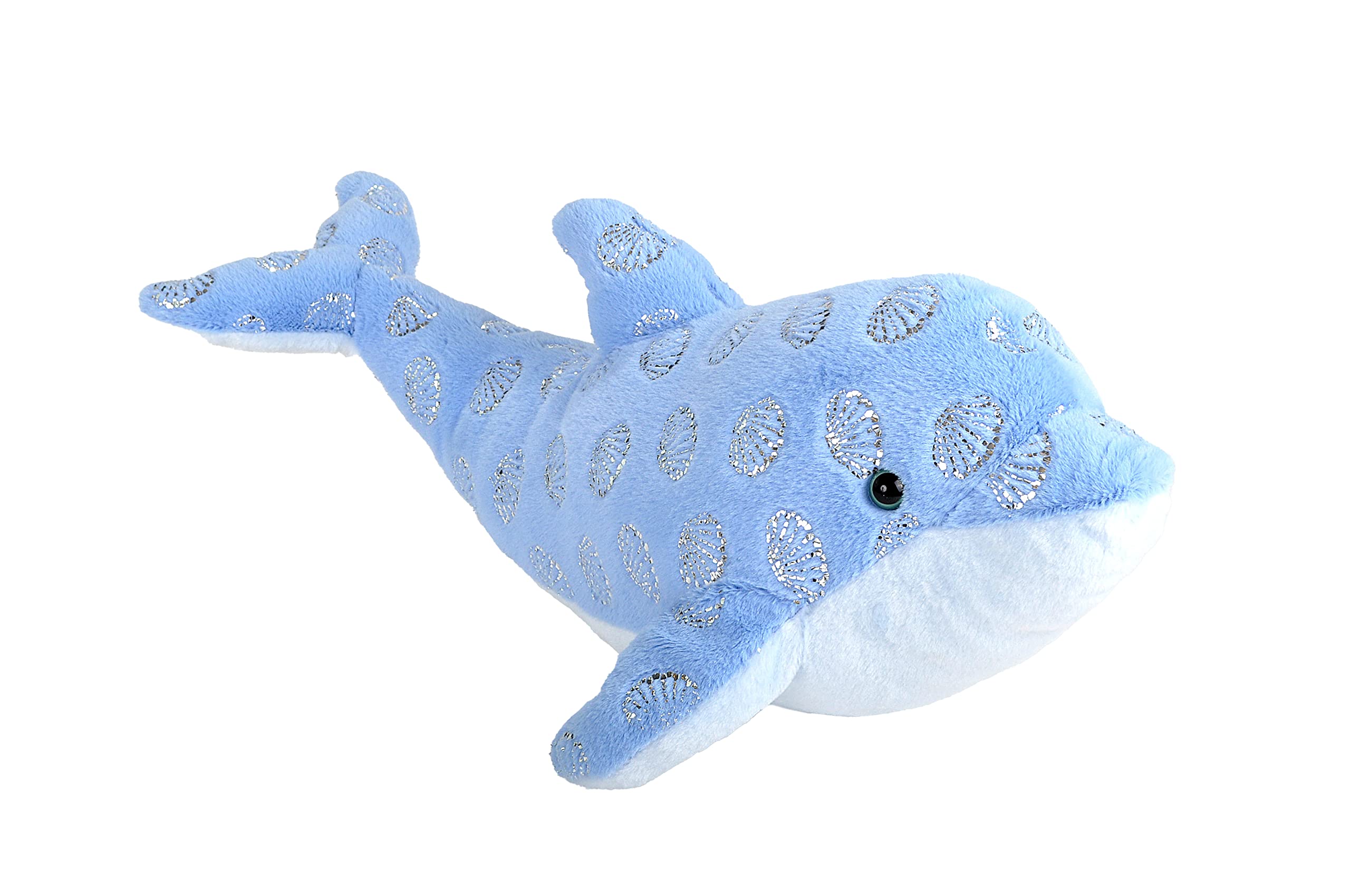Wild Republic Dolphin, Foilkins, Stuffed Animal, 12 inches, Gift for Kids, Plush Toy, Fill is Spun Recycled Water Bottles