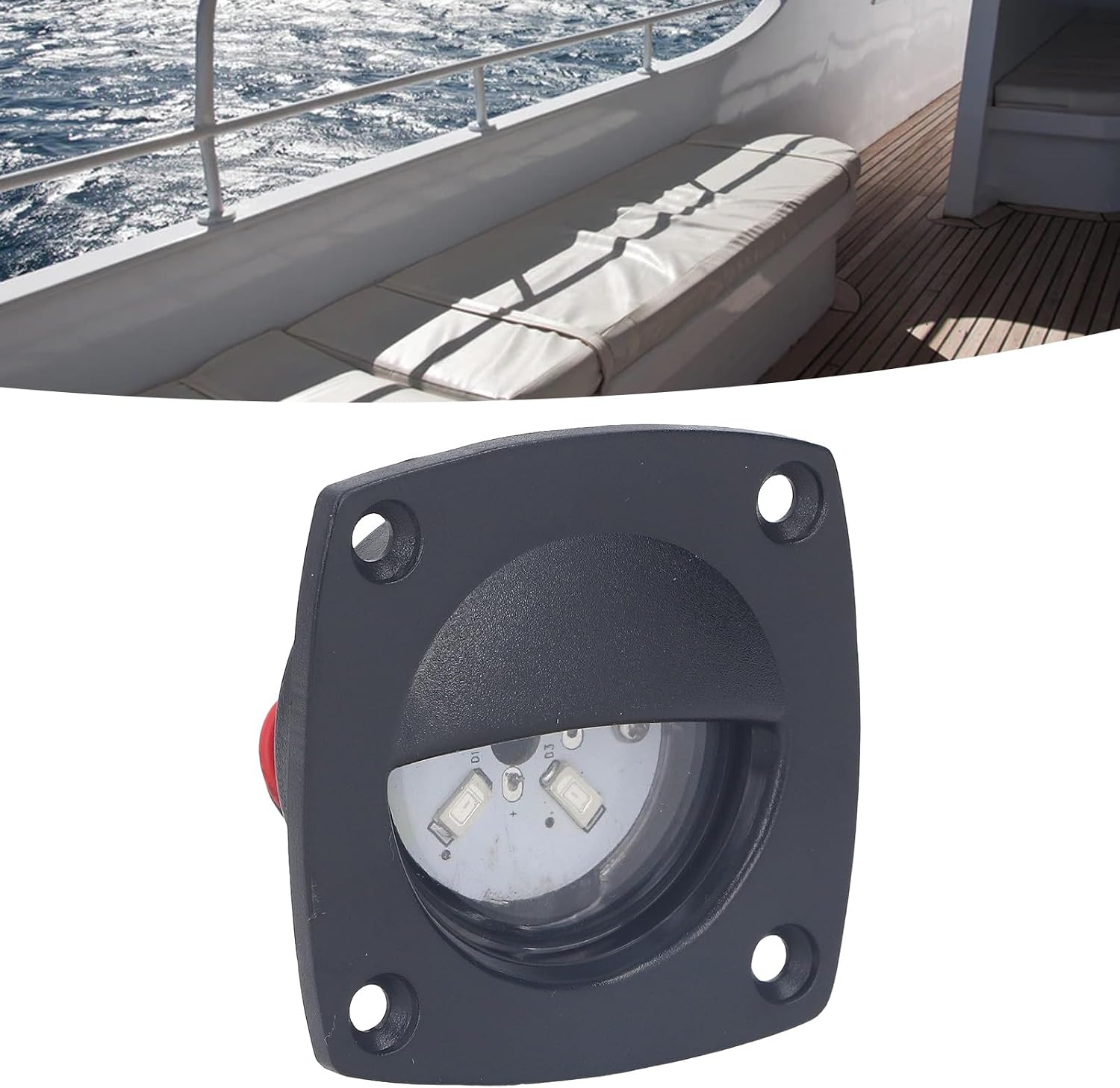 Yosoo Health Gear LED Aisle Light RV Interior Lighting LED Courtesy Light, LED Step Lamp for RV Ship Boat Deck Walkway, Sturdy ABS and Acrylic Pathway Light Welcome Light (White