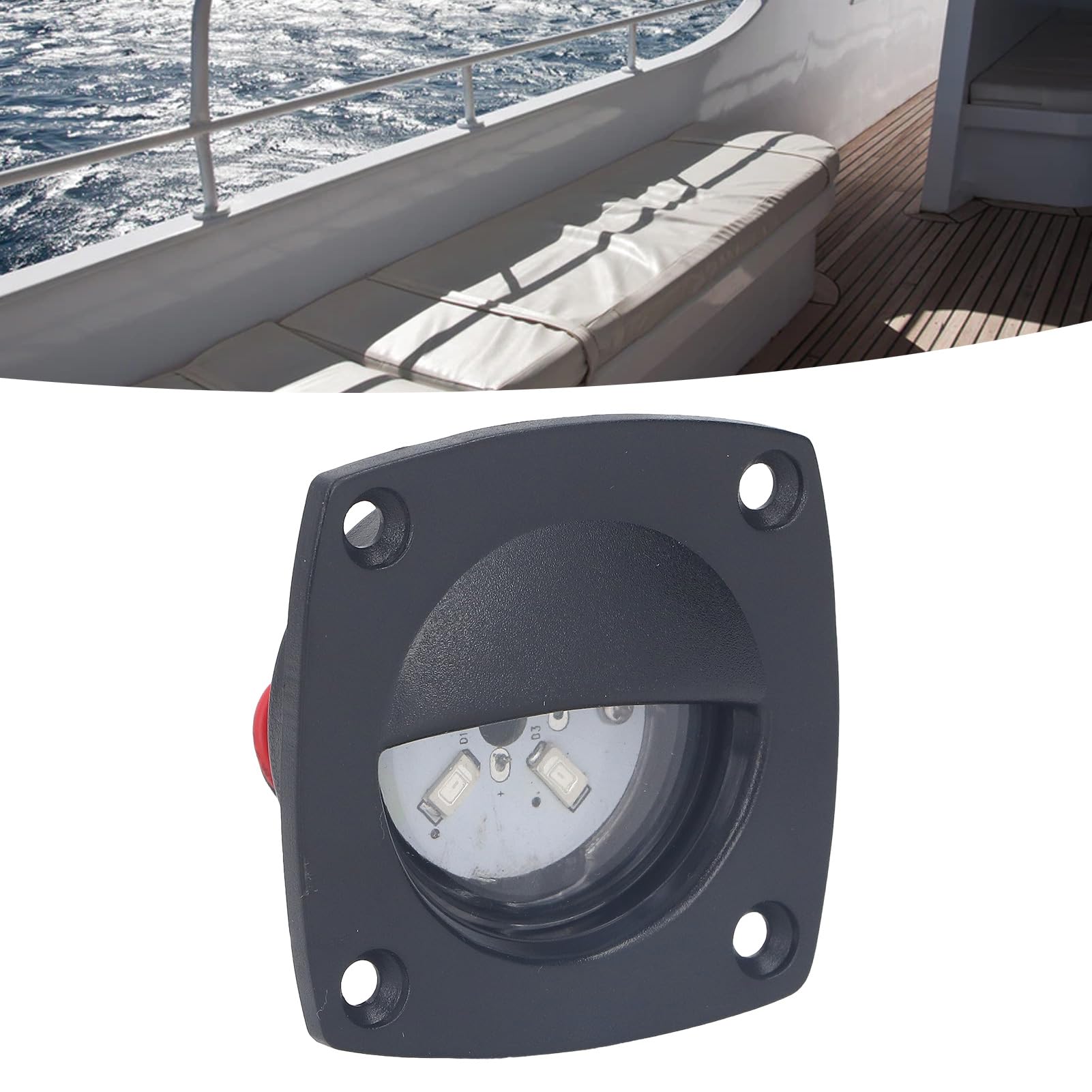 Klanata Super Bright LED Aisle Light, IP66 Step Lamp, 10-24V Interior Lighting for Walkway Illumination RV & Boat Deck Essential (White Light)