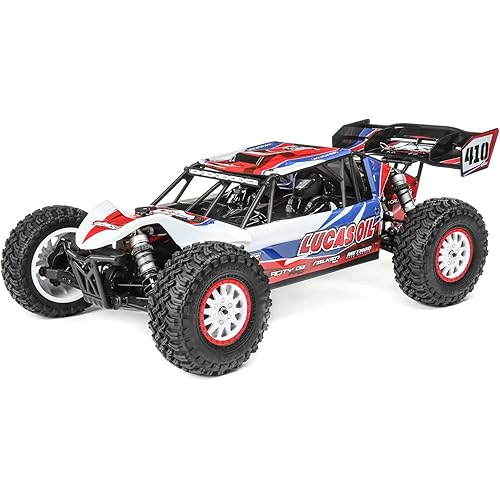 Losi 1/10 Tenacity DB Pro 4 Wheel Drive Desert Buggy Brushless RTR Battery and Charger Not Included with Smart Lucas Oil LOS03027V2T1