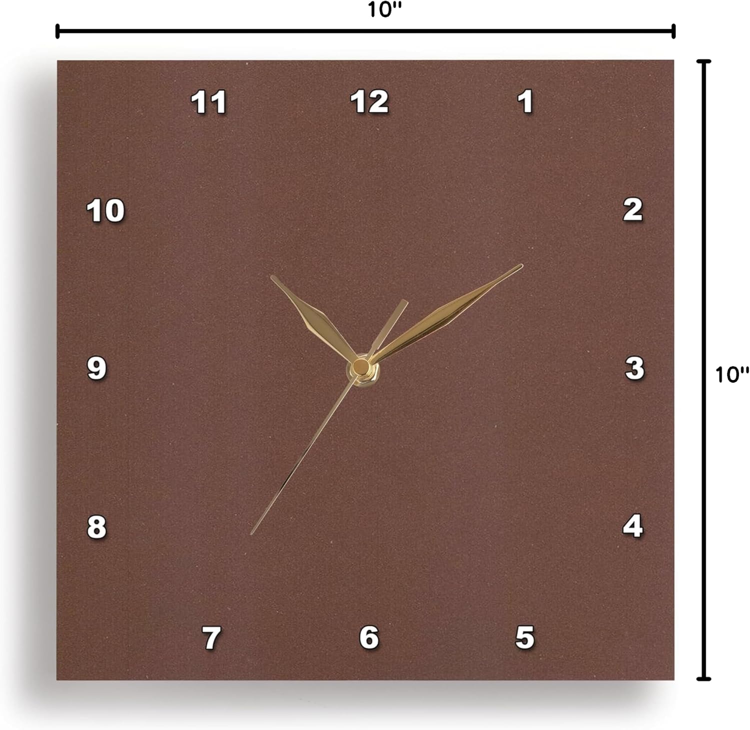 3dRose DPP_40811_1 Copper Cool Wall Clock, 10 by 10-Inch