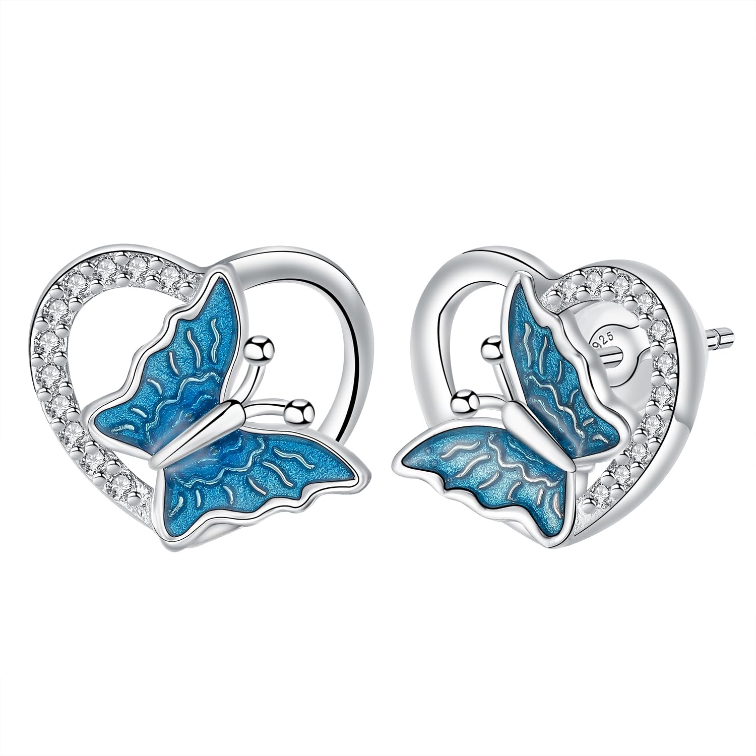 Hifeeled Ohrstecker Damen 925 Sterling Silber Tier Haustier Ohrringe Kinder Mädchen Original Schmuck für Frauen Geschenk