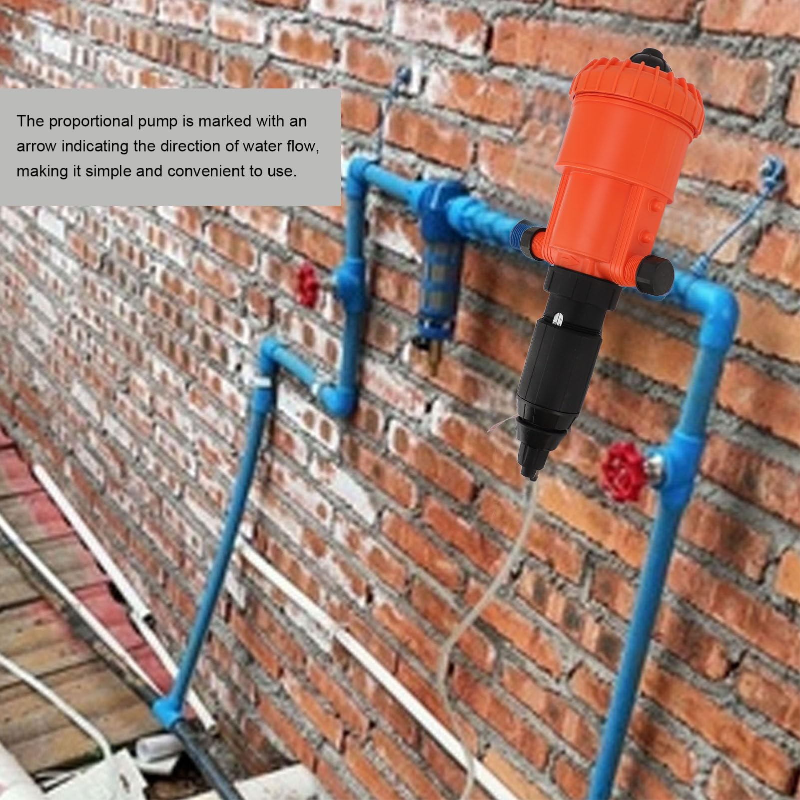 Inyector de Fertilizante Ajustable, Dosificador de Líquido Accionado por Agua Bomba Dosificadora Inyectora de Fertilizante Automática para Jardín, Agricultura, Ganadería,