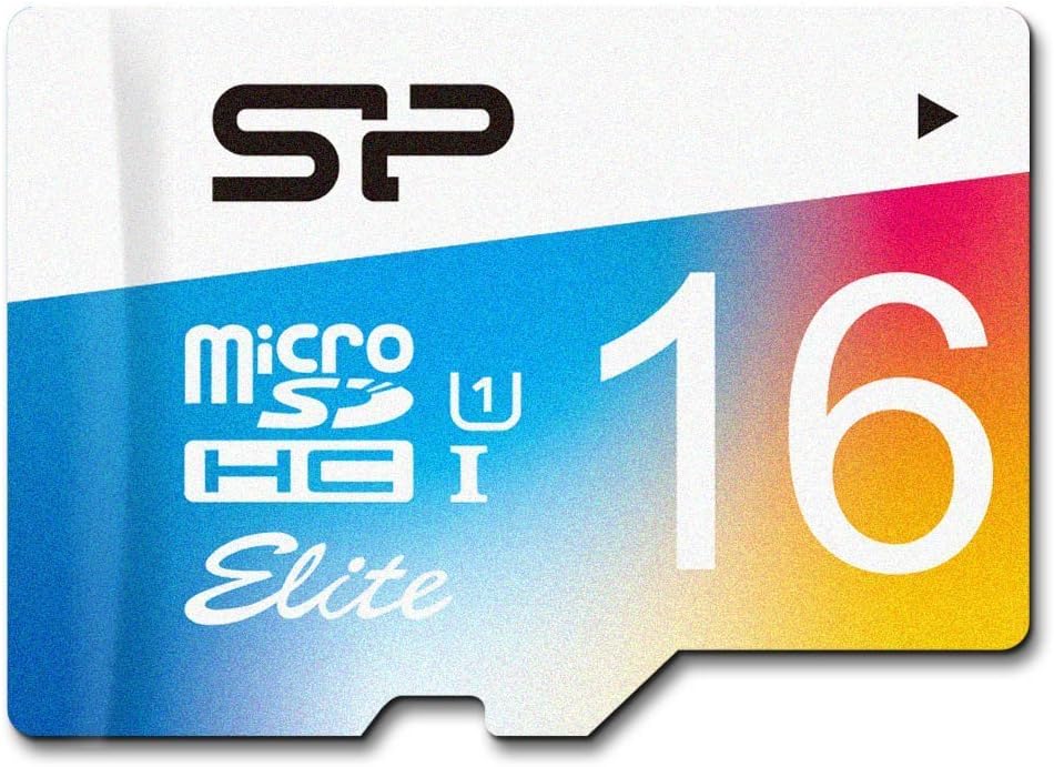 SP Silicon Power 16GB MicroSDHC UHS-1 Class10, Elite Flash Memory Card with Adapter (SP016GBSTHBU1V20SP)