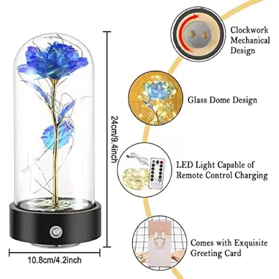 レア❗️美女と野獣 オルゴール バラの装飾付き プロポーズにオンリーワンのプレゼント❤︎美女と野獣オルゴール