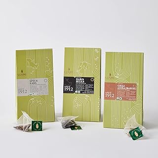 Luxmi Estates Assam Organic Black Tea Collection 25 Tea Bags ea x 3 | Masala Chai Tea, Earl Grey Tea, Spiced Earl Grey Te...