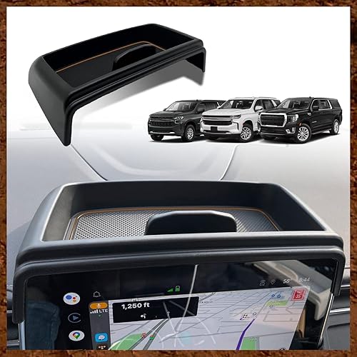 Miniatura 8 de Para consola deslizante Yukon Tahoe Suburban 2021-2024, organizador de consola central, bandeja de almacenamiento compatible con GMC Yukon Chevy